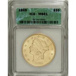 1905 $20 MS61 ICG