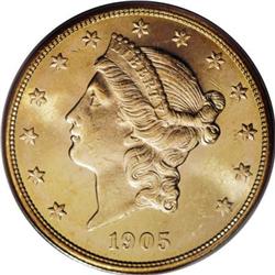 1905-S $20 MS64 PCGS