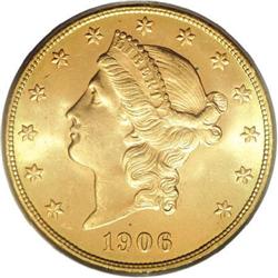 1906-S $20 MS64 PCGS