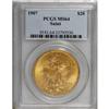 Image 1 : 1907 $20 Arabic Numerals MS64 PCGS