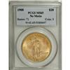 1908 $20 No Motto MS65 PCGS
