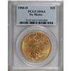 1908-D $20 No Motto MS64 PCGS