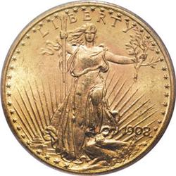 1908 $20 Motto MS64 PCGS