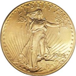 1909-D $20 MS64 PCGS