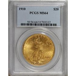 1910 $20 MS64 PCGS