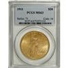 Image 1 : 1911 $20 MS63 PCGS