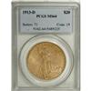 Image 1 : 1913-D $20 MS64 PCGS