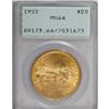 Image 1 : 1922 $20 MS64 PCGS