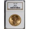 Image 1 : 1922 $20 MS65 NGC