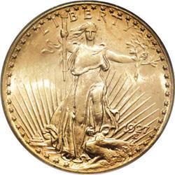 1927-S $20 MS64 PCGS