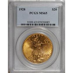 1928 $20 MS65 PCGS