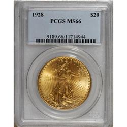 1928 $20 MS66 PCGS
