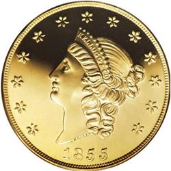 1855 $50 Kellogg & Co. Fifty Dollar PR60 PCGS