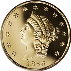 1855 $50 Kellogg & Co. Fifty Dollar PR70 PCGS