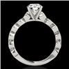 Image 2 : 1.75 ctw Certified Diamond Solitaire Ring 10k White Gold - REF-245A5N
