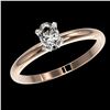 Image 2 : 0.50 ctw Certified VS/SI Quality Oval Diamond Engagment Ring 10k Rose Gold - REF-60G3W