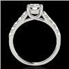 Image 2 : 2.1 ctw Certified Diamond Solitaire Ring 10k White Gold - REF-368K2Y