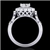 Image 1 : 1.2 ctw VS/SI Diamond Solitaire Art Deco Ring 18k White Gold - REF-345H2R