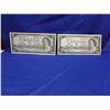 LOT OF 2 1954 CNDN $5 BILLS