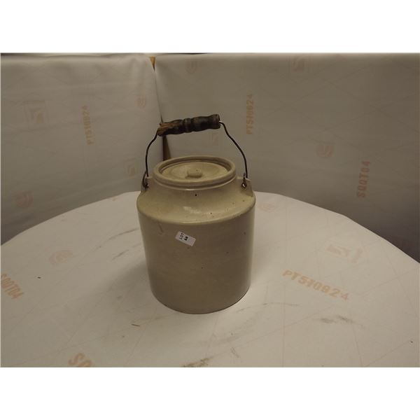 10 QT VINTAGE PICKLING CROCK WITH LID