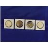 Image 1 : LOT OF 4 WINNIPEG 1974 100YR CNDN $1 COINS