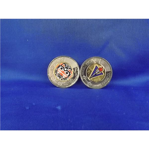 LOT OF 2 2020 CNDN SPECIALTY $2 COINS; VICTORY & BILL REID