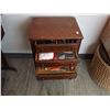 Image 1 : VINTAGE 3 DRAWER SEWING CABINET W/ CONTENTS