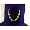 Image 1 : LADIES DOUBLE STRAND CULTURED PEARL NECKLACE- ARV $400.00;