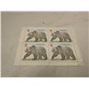 Image 1 : PLATE BLOCK OF 4 CANADIAN 8$ STAMPS GRIZZLY BEAR