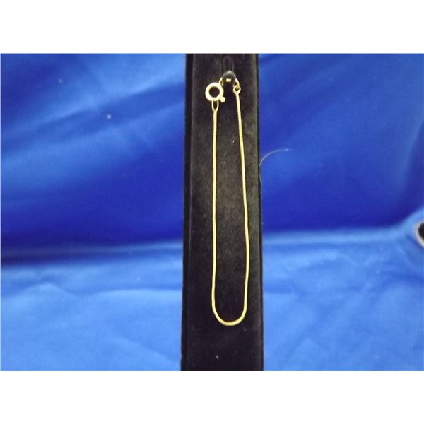 10K GOLD BOX CHAIN BRACECLET