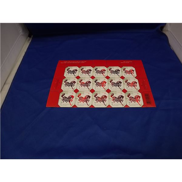 CANADA YEAR OF THE HOURS SHEET OF 15 STAMPS