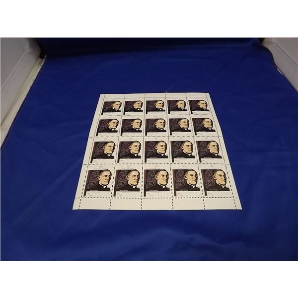 CHARLES EMILE GADBOIS MUSICOLOGIST SHEET OF 20 STAMPS
