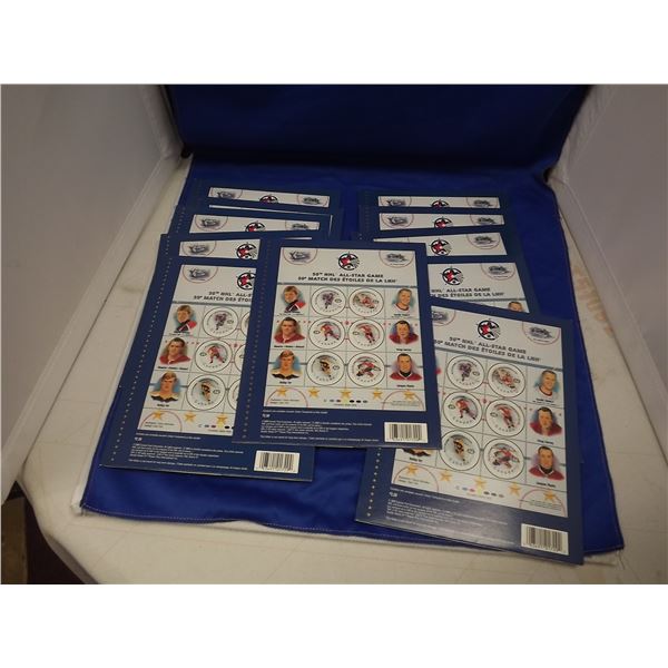 11 - 50TH NHL ALL STAR GAME SOUVENIR SHEET BOOKLETS