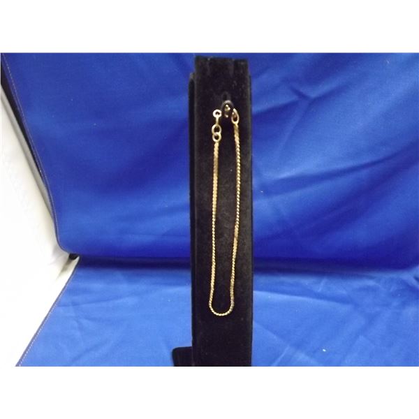 10K GOLD BRACELET FLAT CHAIN