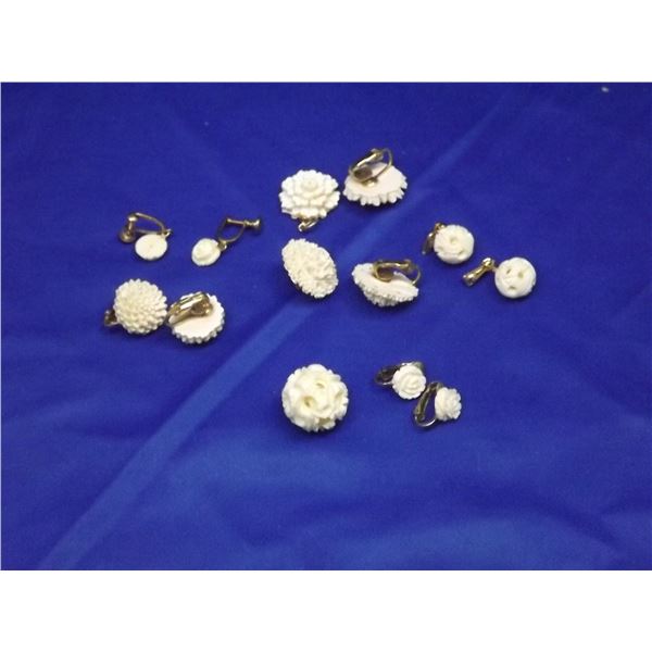 PENDANT EARRINGS HAND CARVED BONE