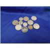 Image 1 : LOT OF 7 CANADIAN 25 CENT SILVER AND 4 10 CENT SILVER