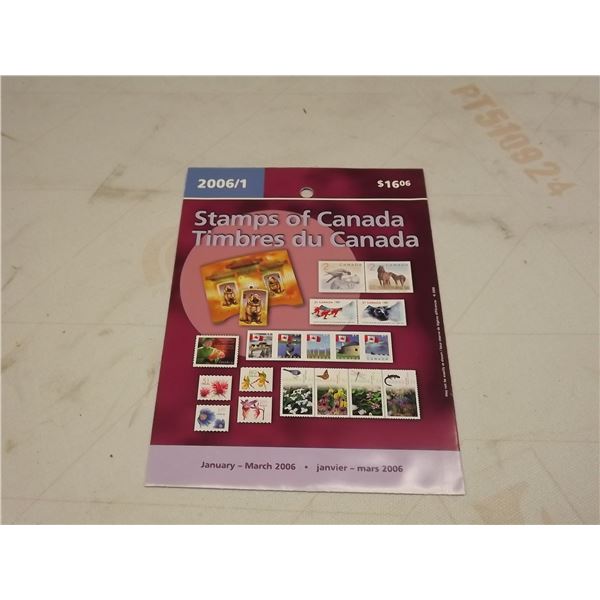 STAMPS OF CANADA JANUARY TO MARCH 2006