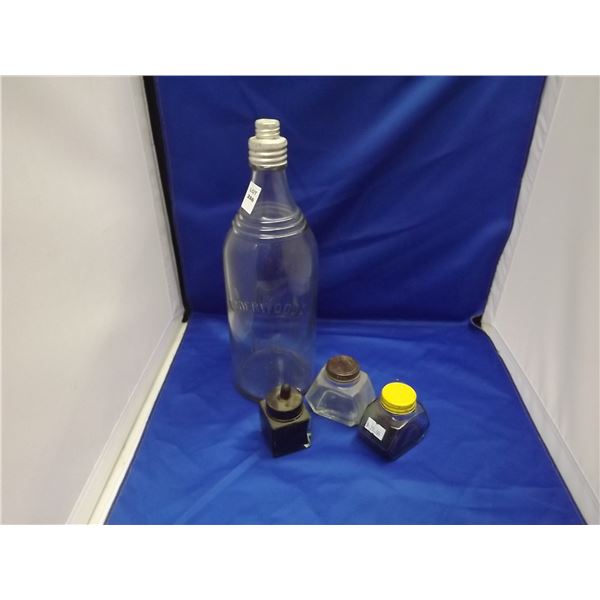 3 FOUNTIAN INK WELLS AND 1 TEACHERS REFILL INK BOTTLE