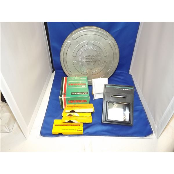1 BOX OF VINTAGE CAMERA RELATED ITEMS