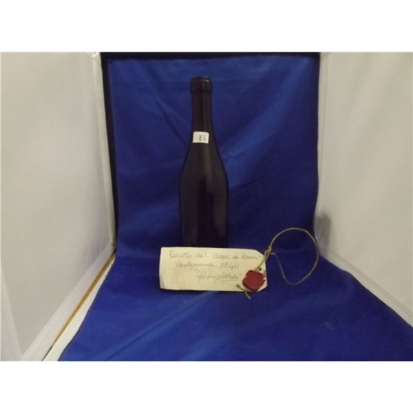 1 WINE BOTTLE 1940 WITH WAX SEAL