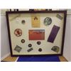 Image 1 : 1 SHADOW BOX OF GIRL GUIDE BADGES AND AWARDS