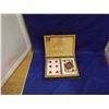 Image 1 : 1 VINTAGE WOOD BOX WITH PLAYING CARDS