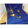 Image 1 : 2 BRASS SERVICE BELLS AND BRASS PERSONAL ASHTRAYS