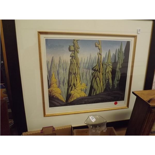 PRINT OF LAWREN STEWART HARRIS " TREE'S OF THE NORTH