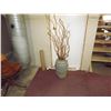 Image 1 : VASE CLAY POY WITH TWIG ART