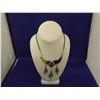 Image 1 : POLISHED ROCK WRAPPED IN SILVER WIRE WITH SEA SHELLS NECKLACE