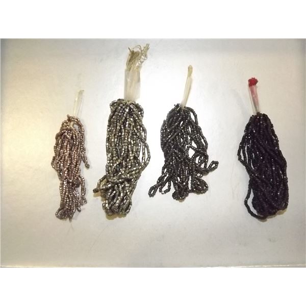 4 STRANDS ANTIQUE NATIVE TRADE BEADS