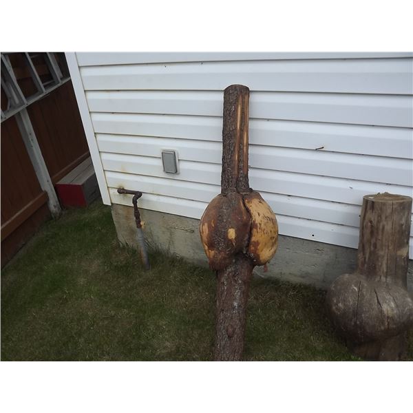 LOG WITH LARGE BURL