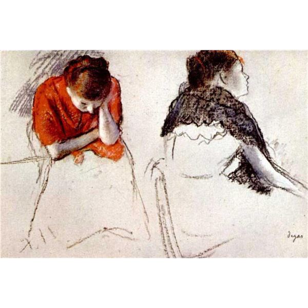 Edgar Degas - Two Women Seated