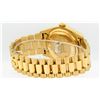 Image 4 : Rolex Mens 18K Yellow Gold Red Vignette Diamond Quickset President Wristwatch Wi